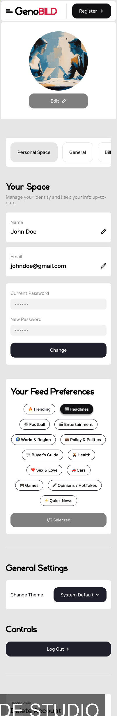 Genobild Flashfeed mobile 3